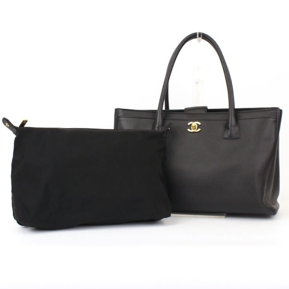 Chanel Executive Tote Bag Black Soft Caviar Handbag